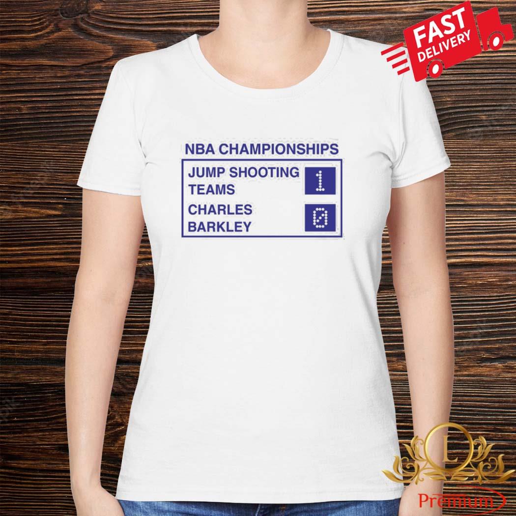 NBA Championships Jump Shooting Teams Charles Barkley 1 0 Shirt Ladies Shirt